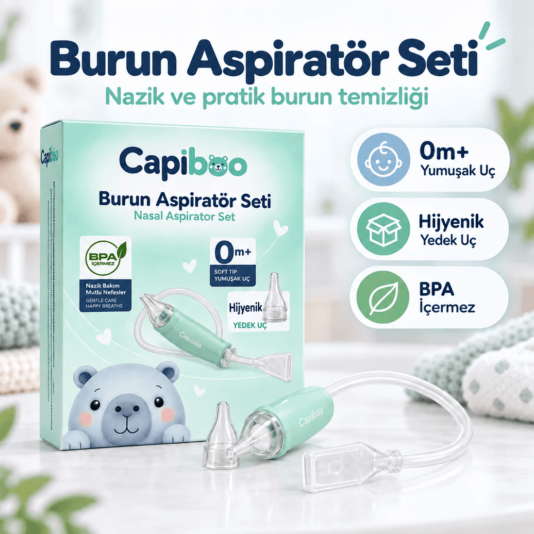 Capiboo Burun Aspiratör Seti