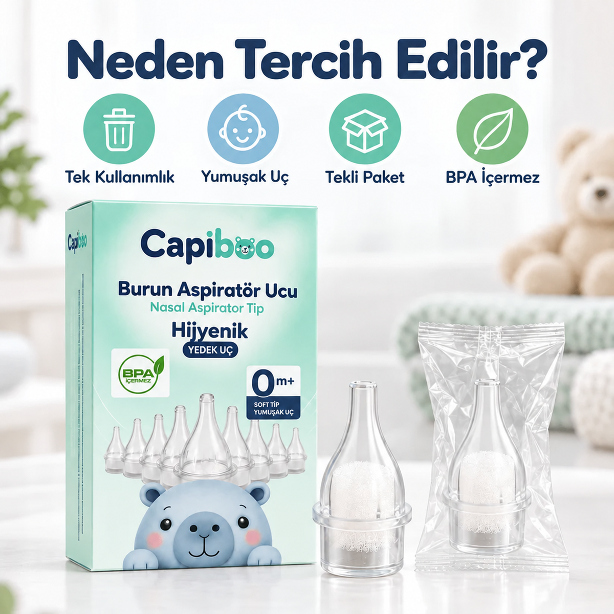 Bebek Burun Aspiratör Yedek Ucu