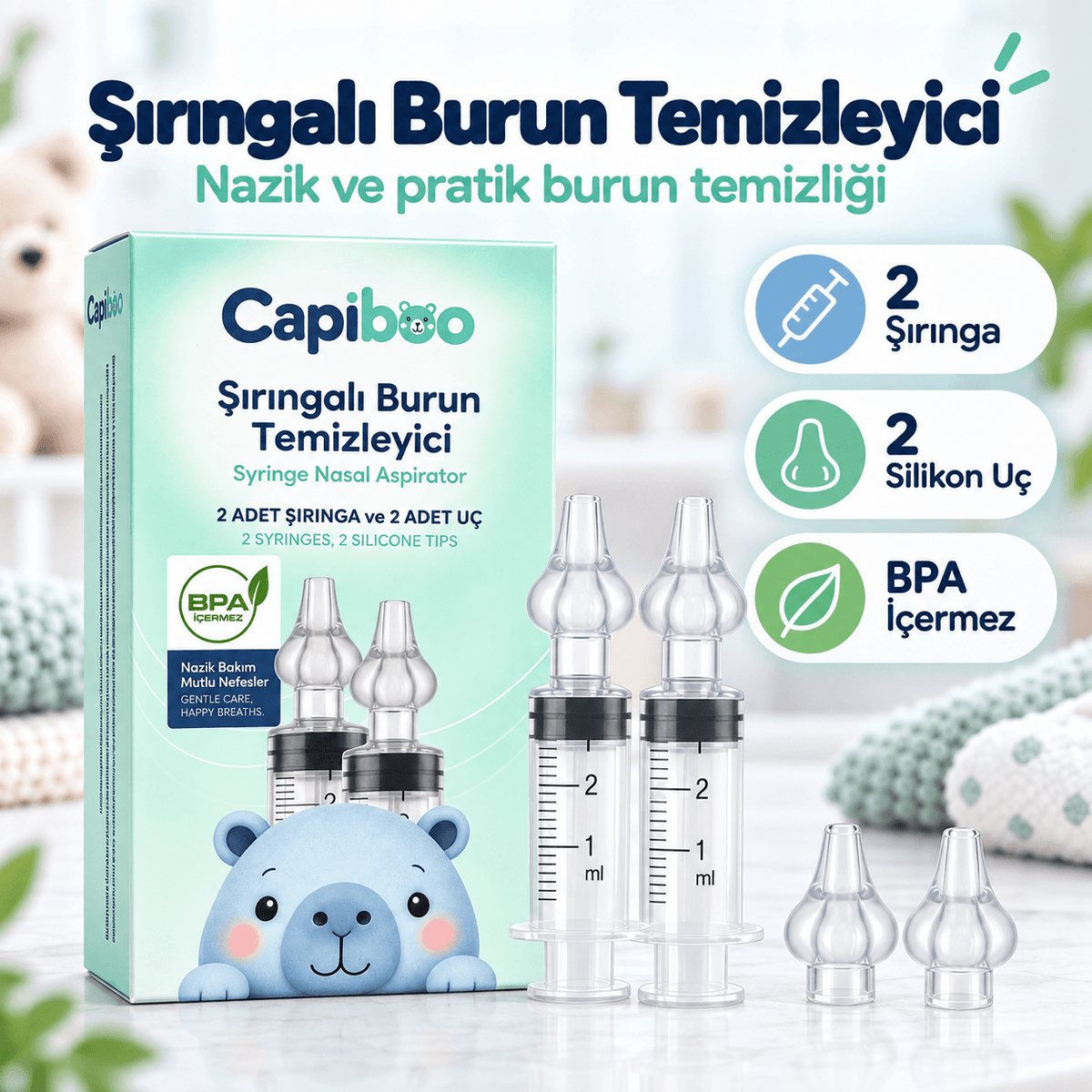 Bebek Şırıngalı Burun Temizleyici