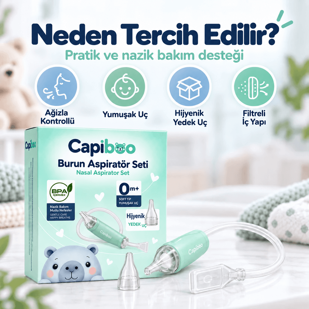 Bebek Burun Aspiratör Seti