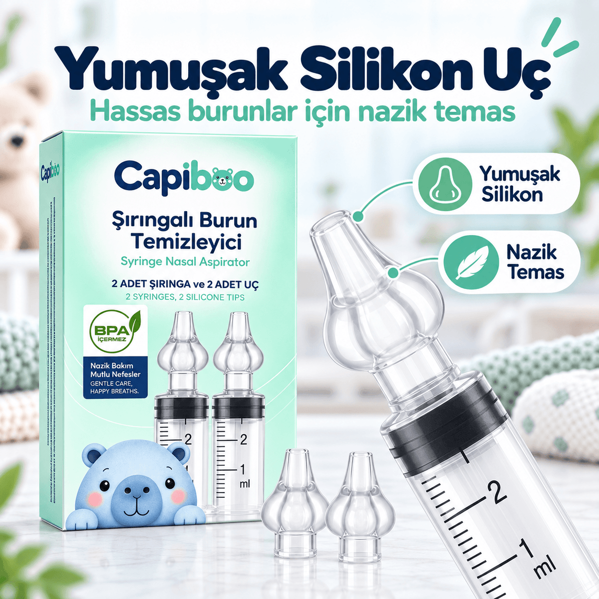 Bebek Şırıngalı Burun Temizleyici